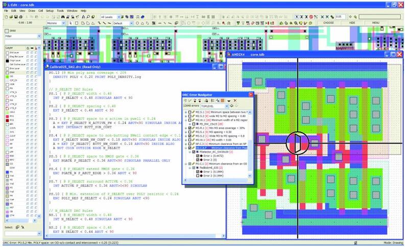 Tanner L-Edit IC Layout???????????????????????????顢DRC???н?????????????????Υ????????????