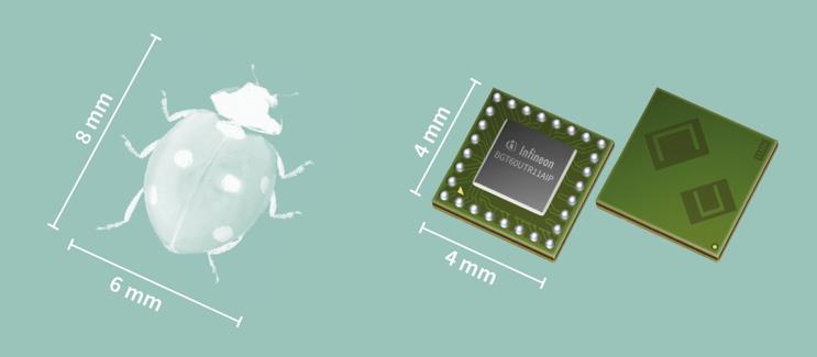 ?г?????С??60 GHz????????????????BGT60UTR11AIP??4 mm ?? 4 mm??