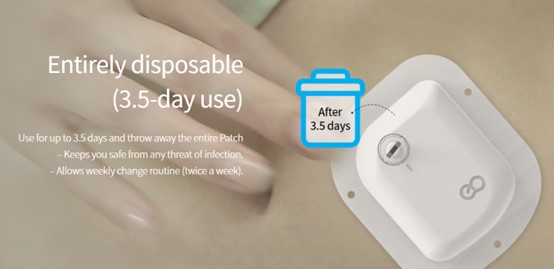  EOPatch????????????14.5mm???????29.4g?????IPx8????????????????3.5??